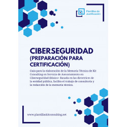 Plantilla de justificación para Kit Consulting en Ciberseguridad (Preparación para Certificación)