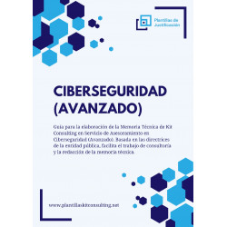 Plantilla de justificación para Kit Consulting en Ciberseguridad (Avanzado)
