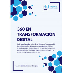 Plantilla de justificación para Kit Consulting en 360 en Transformación Digital