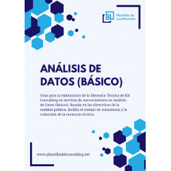 Plantilla de justificación para Kit Consulting en Análisis de Datos (Básico)