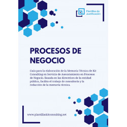 Plantilla de justificación para Kit Consulting en Procesos de Negocio