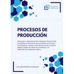 Plantilla de justificación para Kit Consulting en Procesos de Producción